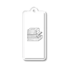 みお イラストショップのブックタワー(モノクロver) Acrylic Key Chain