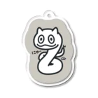 イラスト MONYAAT のへびにゃーん ステッカー等 Acrylic Key Chain