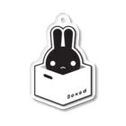 ツギハギ ニクの【Boxed * Rabbit】黒Ver アクリルキーホルダー