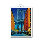 GALLERY misutawoのニューヨーク マンハッタン橋 Acrylic Key Chain