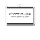 WhitePinkのMy Favorite things Acrylic Key Chain