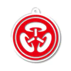 総本家東雲／キノコホテルのキノコホテル社章アクリルキーホルダー（赤） Acrylic Key Chain
