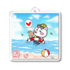 旅猫王子れぉにゃん👑😼公式(レイラ・ゆーし。)の【夏サマー☆れぉにゃん～うきわ～】 Acrylic Key Chain