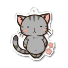 MarchenCatの【くろごま】のほほんネコさん【猫アクリルキーホルダー】 アクリルキーホルダー