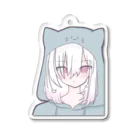 嶺巴@Twitchの嶺巴猫耳フード Acrylic Key Chain