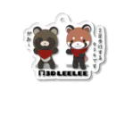 sora × 3D LEELEE Shopのたぬきとレッサーパンダ 【3D LEELEE】 Acrylic Key Chain