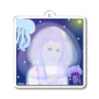 UiArTの宇宙からJellyfichu!! Acrylic Key Chain