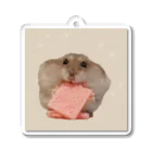 square SIRUのしかくハム　shiru♂ Acrylic Key Chain