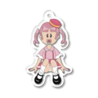 つぶ佐トールペイントCLUBのおしゃぶりっ娘ちゃん(体育座り) Acrylic Key Chain