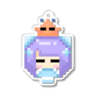 星海監獄(ｱｽﾞｶﾊﾞﾝ)購買部！の星海るぅドット絵（眠い） アクリルキーホルダー