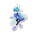 いどばたかいぎのBLUE BOY Acrylic Key Chain