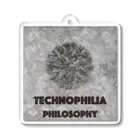 technophilia philosophyの鉛筆抽象画 アクリルキーホルダー