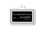 これいいかもTシャツ製作所のSO HAPPY　 アクリルキーホルダー