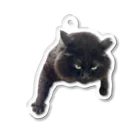 黒猫もんちゃんの黒猫もんちゃんゆらゆらキーホルダー Acrylic Key Chain