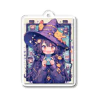 狐の不思議な道具屋のドット魔女 Acrylic Key Chain