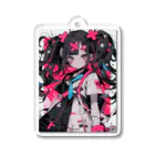 狐の不思議な道具屋の病み少女 Acrylic Key Chain