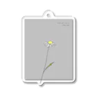 rilybiiの*White flower . Acrylic Key Chain