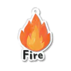 NophyのFire Acrylic Keychain アクリルキーホルダー