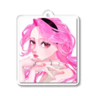 yutoのピンクの女の子 Acrylic Key Chain