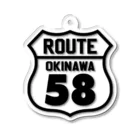 オノマトピアのルート58・沖縄国道58号線（ROUTE 58） アクリルキーホルダー