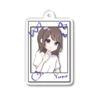 ∞lette OFFICIAL STOREの青照結乃　チェキ風 Acrylic Key Chain