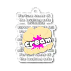 明るいデブ癌患者のcream-f※※※- Acrylic Key Chain