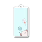 花咲 あられのウーパールーパーとクリオネ Acrylic Key Chain