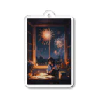 卯月なのかのFireworks Journey　〜夏の彩夜の旅〜　　No.4「私だって、咲いてやる」 Acrylic Key Chain