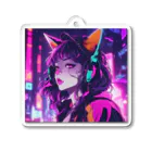 パンクビビッド•ピエロ団のパンクビビッド・ピエロキャット kAsumI Acrylic Key Chain