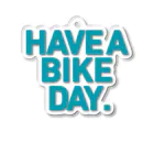 HAVE A BIKE DAY. ＠ SUZURIのHABD logo (AQUA) アクリルキーホルダー