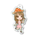 yukimikan1113の可愛いゆきのこキーホルダー Acrylic Key Chain