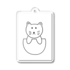 萬屋こたろうのポッケから顔を出すねこ Acrylic Key Chain