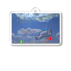 Ribbon_Landのきょうの空_20230820くじら Acrylic Key Chain