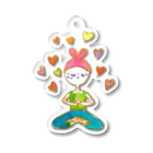 onmycolorの楽描き店のそばかすこちゃん with LOVE (小物） Acrylic Key Chain