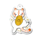 まぼろしやの猫に小判🐱 Acrylic Key Chain