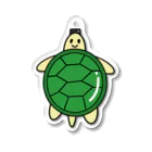 水平線クラークのアートラボの【Turtle Shoot】カメさん アクリルキーホルダー