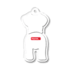 BarkingBeatsのPawreo🐾おでかけキーホルダー(シルバー） Acrylic Key Chain