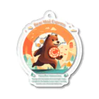 Yaya-rrのクマメール便 Acrylic Key Chain