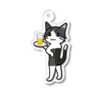 The Cat who.... suzuriのバドキャット Acrylic Key Chain