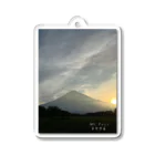 mayの富士山と朝陽-M t.fuji3776- アクリルキーホルダー