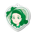 Charmy/デザイナー・イラストレーターのグリーンちゃん Acrylic Key Chain