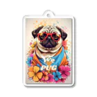 LEONのWe♥PUG　色彩（パグ大好き！） Acrylic Key Chain