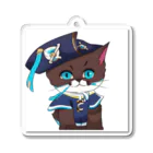 可愛い猫ちゃんの海賊うみ猫ちゃん Acrylic Key Chain