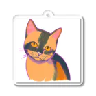 猫、かわいい系ショップのこっちを見るかわいい猫 Acrylic Key Chain