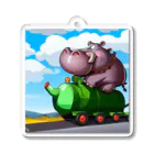 hippo-fanのカバのhippo君 Acrylic Key Chain