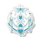 ふたりはプリキュア SUZURI限定ショップのアクリルキーホルダー キュアホワイトモチーフ Acrylic Key Chain