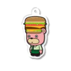 はたらっくまのバーガーっくま Acrylic Key Chain