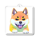 POP BLUE ショップのかっこいい柴犬くん Acrylic Key Chain