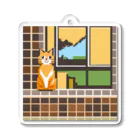 getprizeのドット絵の猫 Acrylic Key Chain
