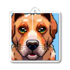 getprizeのドット絵の犬 アクリルキーホルダー